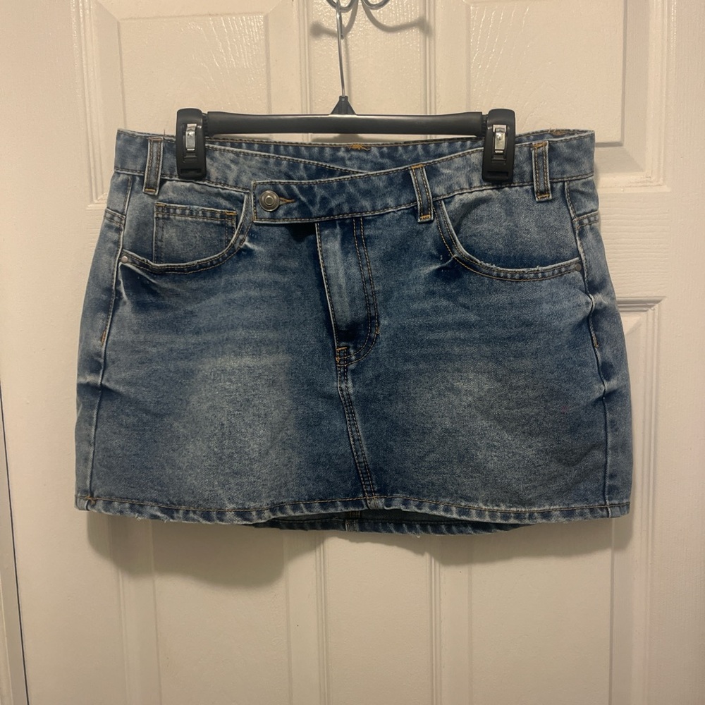 Denim Mini Skirt